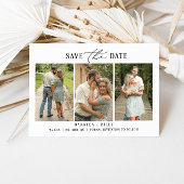 ミニマルな写真 ウェディング セーブ・ザ・デート カード