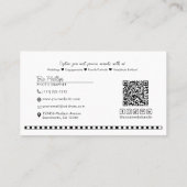 ミニマルな写真 & ロゴ撮影 名刺 (裏面)