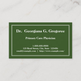 ミニマルな初期治療医者の名刺 名刺