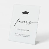 ミニマルな卒業はペデスタルを支持するサイン 台座サイン (正面)