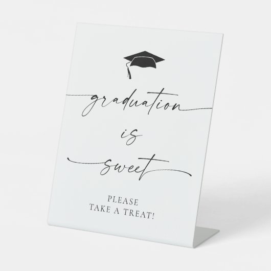 ミニマルな卒業は甘い 台座サイン (正面)