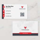 ミニマルな名刺デザイン | エレガント&カスタム 名刺 (正面/裏面)