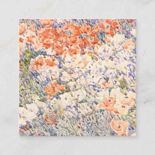 ミニマルな名刺、フローラ名刺 スクエア名刺 (正面)