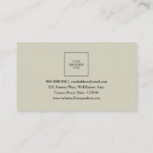 ミニマルな名刺 – 大理石パターン | DP7 名刺 (裏面)