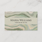 ミニマルな名刺 – 大理石パターン | DP7 名刺 (正面)