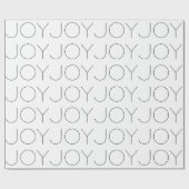 ミニマルな喜びで白いラッピングモダン紙 ラッピングペーパー (フラット)