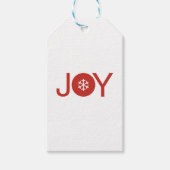 ミニマルな喜びクリスマスギフトタグ ギフトタグ (正面)