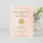 ミニマルな太陽の美学 | 結婚s 招待状 (スタンド正面)