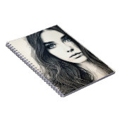 ミニマルな女の子 | ノートブックのジャーナル ノートブック (右側)