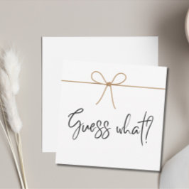 ミニマルな妊娠のお知らせを待っている 招待状