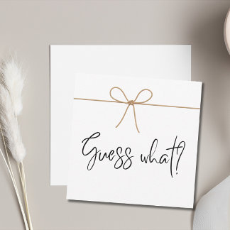 ミニマルな妊娠のお知らせを待っている 招待状