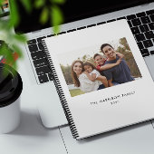 ミニマルな家族の名前と写真 プランナー手帳