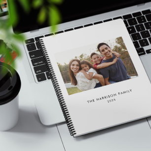 ミニマルな家族の名前と写真 プランナー手帳