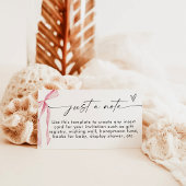 ミニマルな封入カード、メモカードのみ エンクロージャーカード