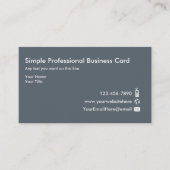 ミニマルな専門の名刺 名刺 (正面)