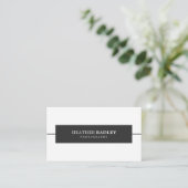 ミニマルな専門の名刺 名刺 (スタンド正面)