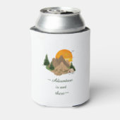 ミニマルな山の冒険 缶クーラー (缶裏面)