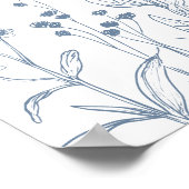 ミニマルな山花が前夜にようこそ ポスター (角)