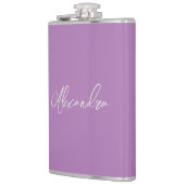ミニマルな平書道独自の名前ラベンダー フラスク (左)