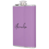 ミニマルな平書道独自の名前ラベンダー フラスク (左)