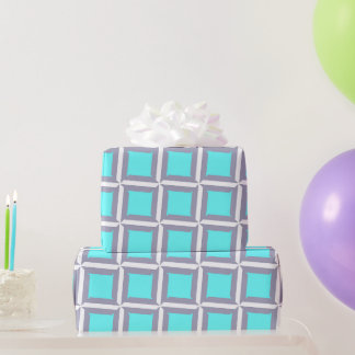 ミニマルな幾何学的パターン ラッピングペーパー