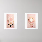 ミニマルな幾何学的抽象芸術アートポスター (正面)