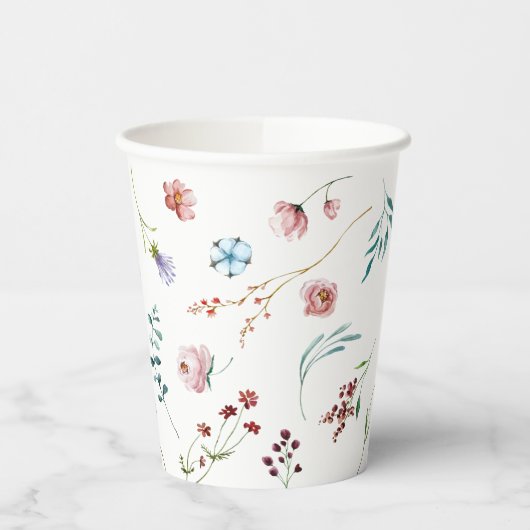 ミニマルな庭の野草 紙コップ (左)