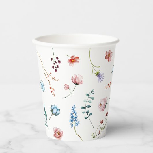 ミニマルな庭の野草 紙コップ (正面)