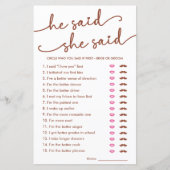 ミニマルな彼は彼女は誰がゲームを言ったか推測すると言った (正面)