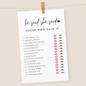 ミニマルな彼は彼女は誰がゲームを言ったか推測すると言った