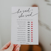 ミニマルな彼は、彼女はシャワーゲームカードと言った 招待状