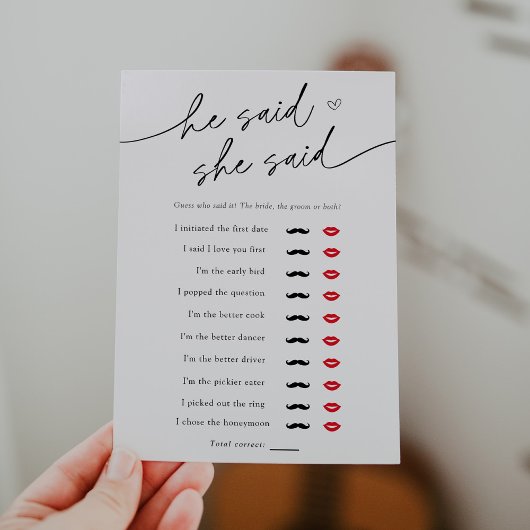 ミニマルな彼は、彼女はシャワーゲームカードと言った 招待状