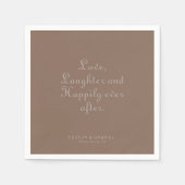 ミニマルな愛の笑いと楽しい後 スタンダードカクテルナプキン (正面)