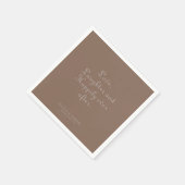 ミニマルな愛の笑いと楽しい後 スタンダードカクテルナプキン (角)