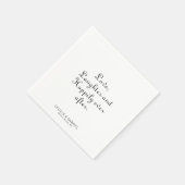 ミニマルな愛の笑いと楽しい後 スタンダードカクテルナプキン (角)