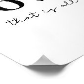 ミニマルな愛 ポスター (角)