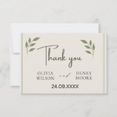 ミニマルな感謝の気持ちを伝えるギフトボックス サンキューカード (正面)