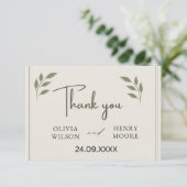 ミニマルな感謝の気持ちを伝えるギフトボックス サンキューカード (スタンド正面)