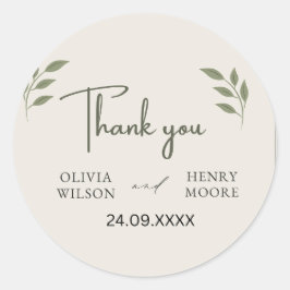 ミニマルな感謝の気持ちを伝えるギフトボックス ラウンドシール