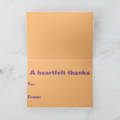 ミニマルな感謝カード カード (内部)