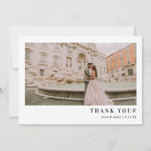 ミニマルな感謝カード サンキューカード (正面)