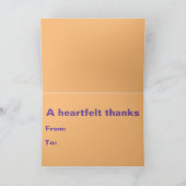 ミニマルな感謝 カード (内部)