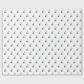 ミニマルな手の絵を描ツリーパターン ラッピングペーパー (フラット)