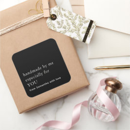 ミニマルな手作り特にあなたのための白黒 スクエアシール