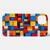ミニマルな抽象幾何学モダンカラフルブロック Case-Mate iPhoneケース (裏面 (横))