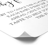 ミニマルな推測ベビー食べ物ベビーシャワーゲーム ポスター (角)