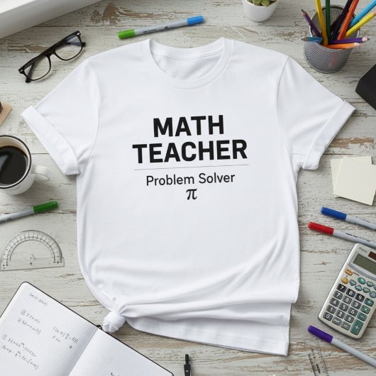 ミニマルな数学教師デザイン - 問題解決者 Tシャツ