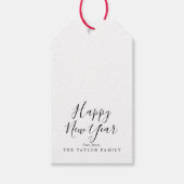 ミニマルな新年 ギフトタグ (正面)