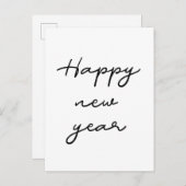 ミニマルな新年 ポストカード (正面/裏面)