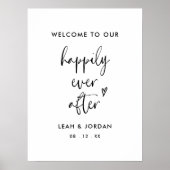 ミニマルな方はサインの後ずっと喜んで ポスター (正面)